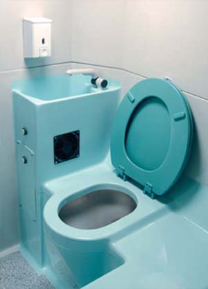 rear toilet for coaches